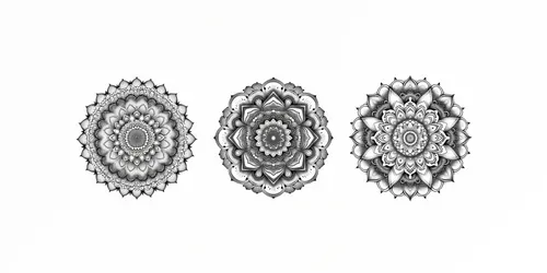 Mandala Coloring Pages generated by midjourney