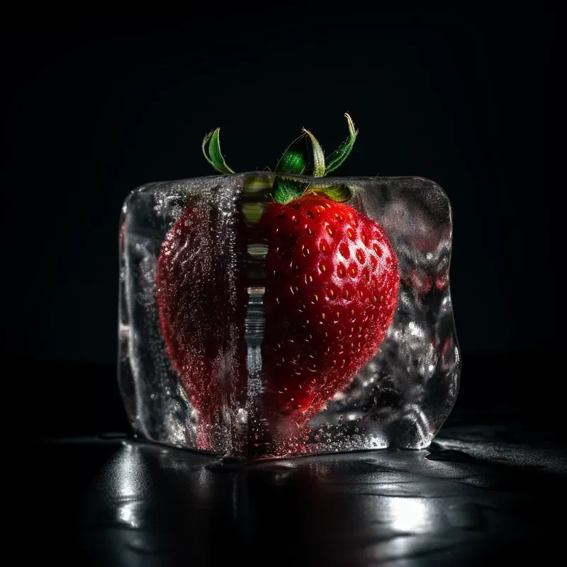 Frozen Objects In Ice Cubes