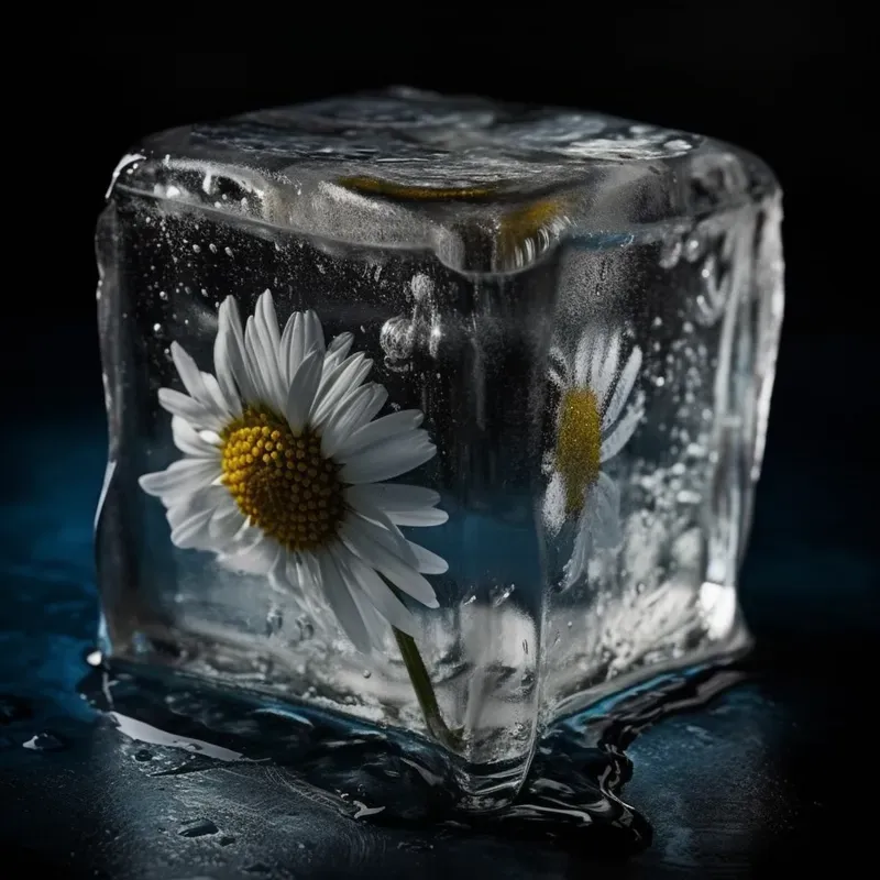 Frozen Objects In Ice Cubes