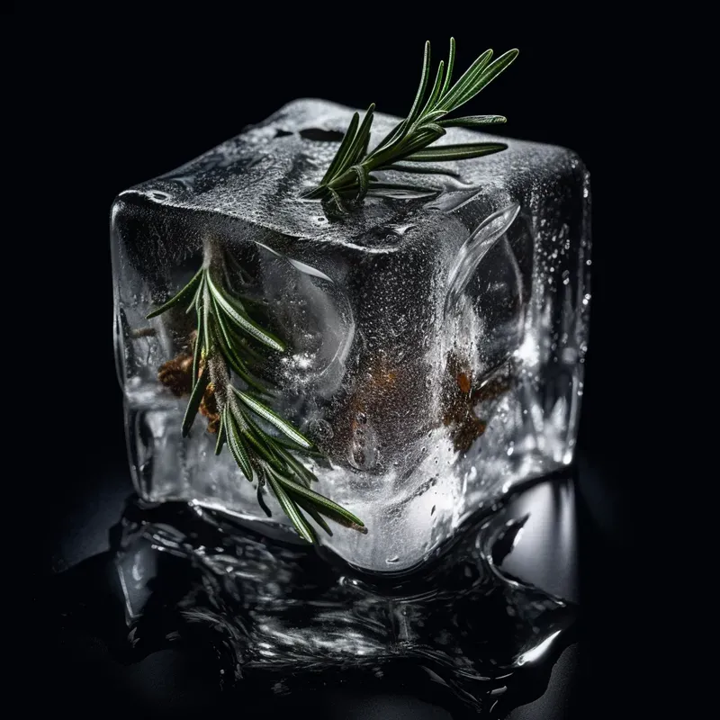 Frozen Objects In Ice Cubes