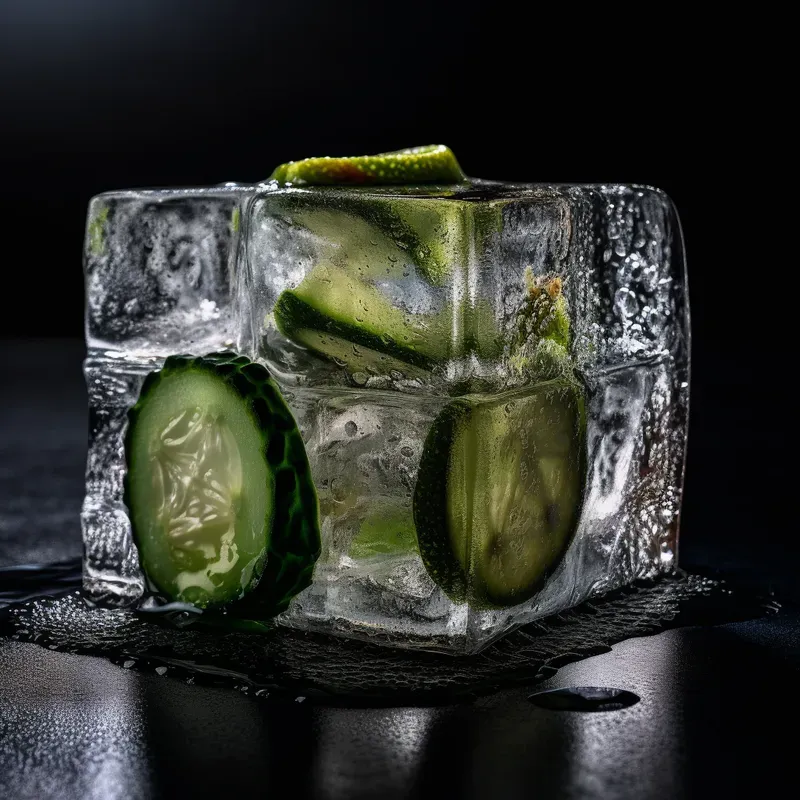 Frozen Objects In Ice Cubes