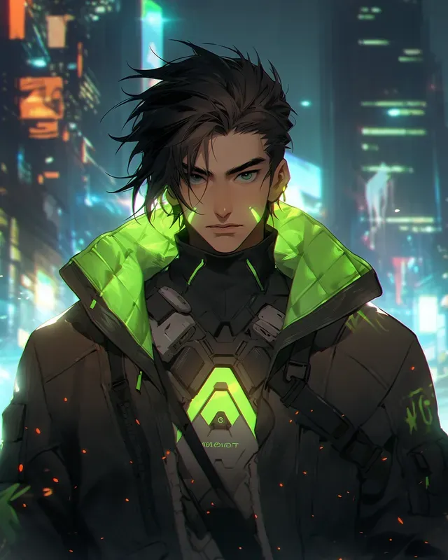 Cyberpunk Style Anime Characters