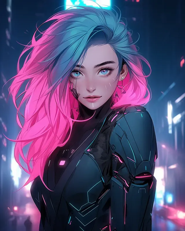Cyberpunk Style Anime Characters