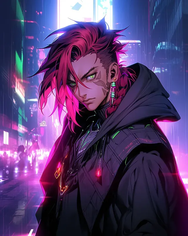 Cyberpunk Style Anime Characters