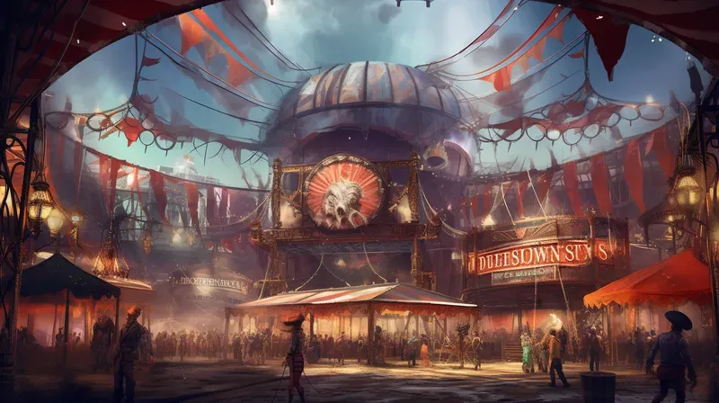 Steampunk Adventure Game Environments