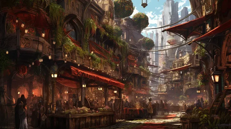 Steampunk Adventure Game Environments