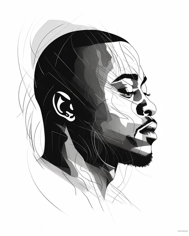 Line Art Vector Portraits