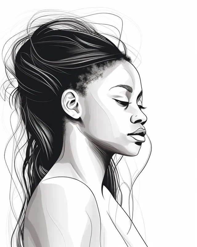 Line Art Vector Portraits