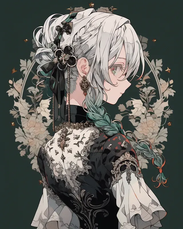 Anime Characters In Art Nouveau Style