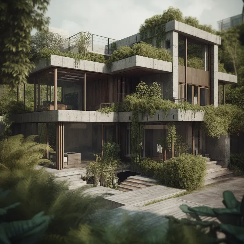 Eco Brutalist Architectures