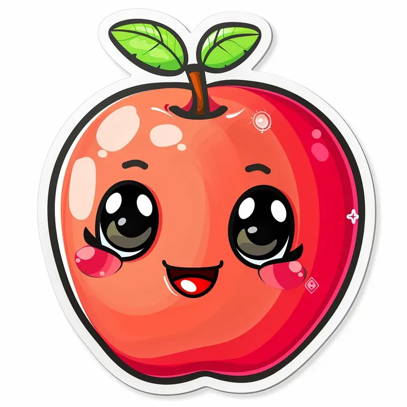 Kawaii Fruit Stickers