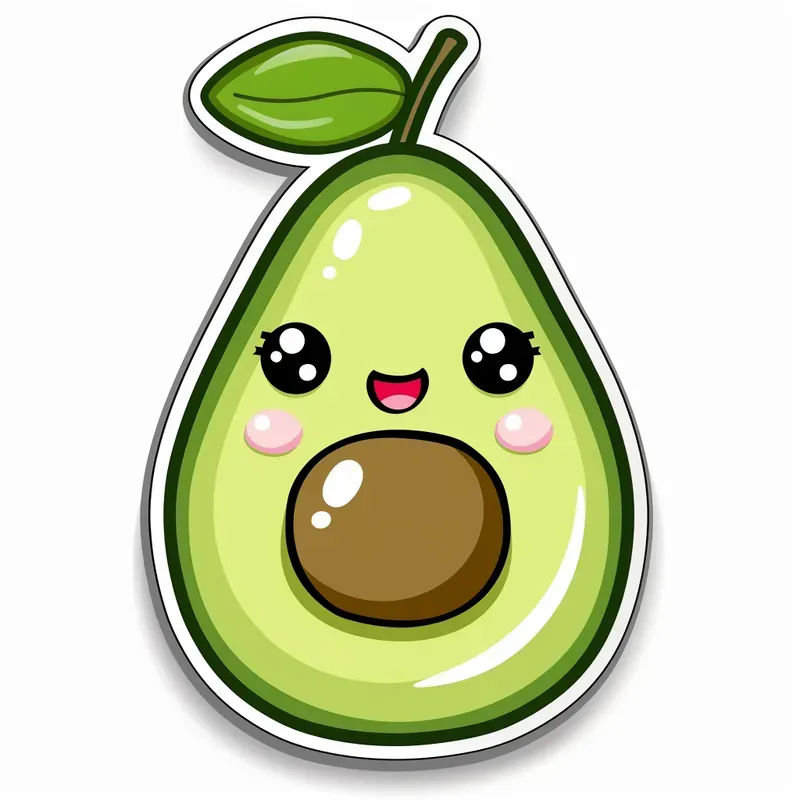 Kawaii Fruit Stickers