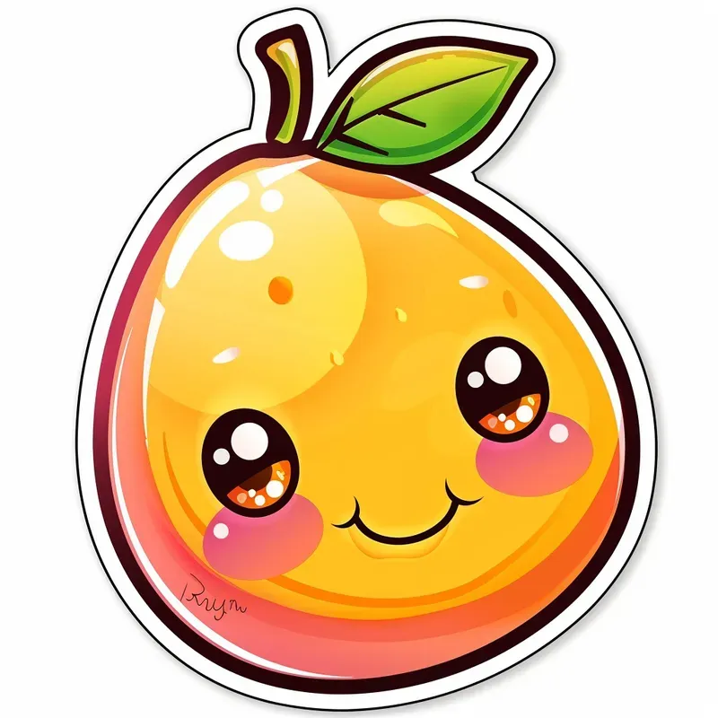 Kawaii Fruit Stickers