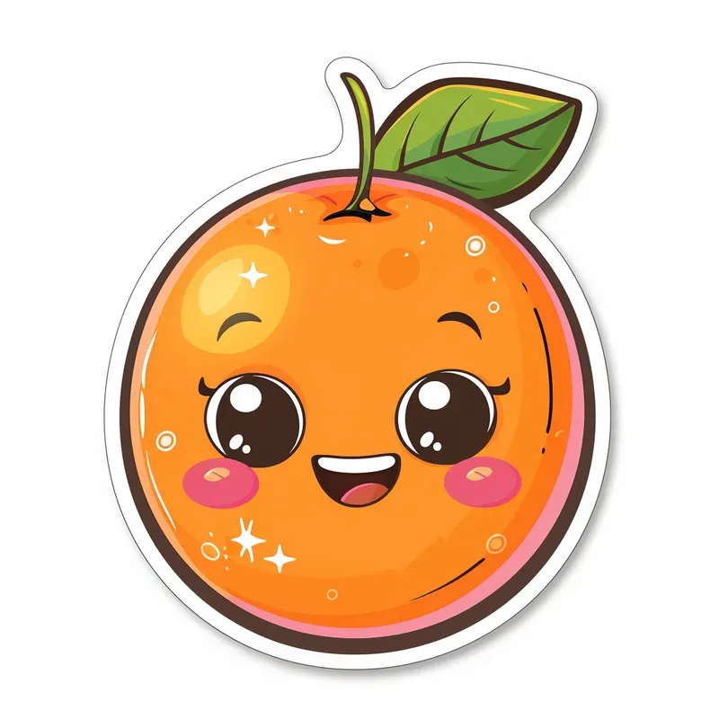 Kawaii Fruit Stickers