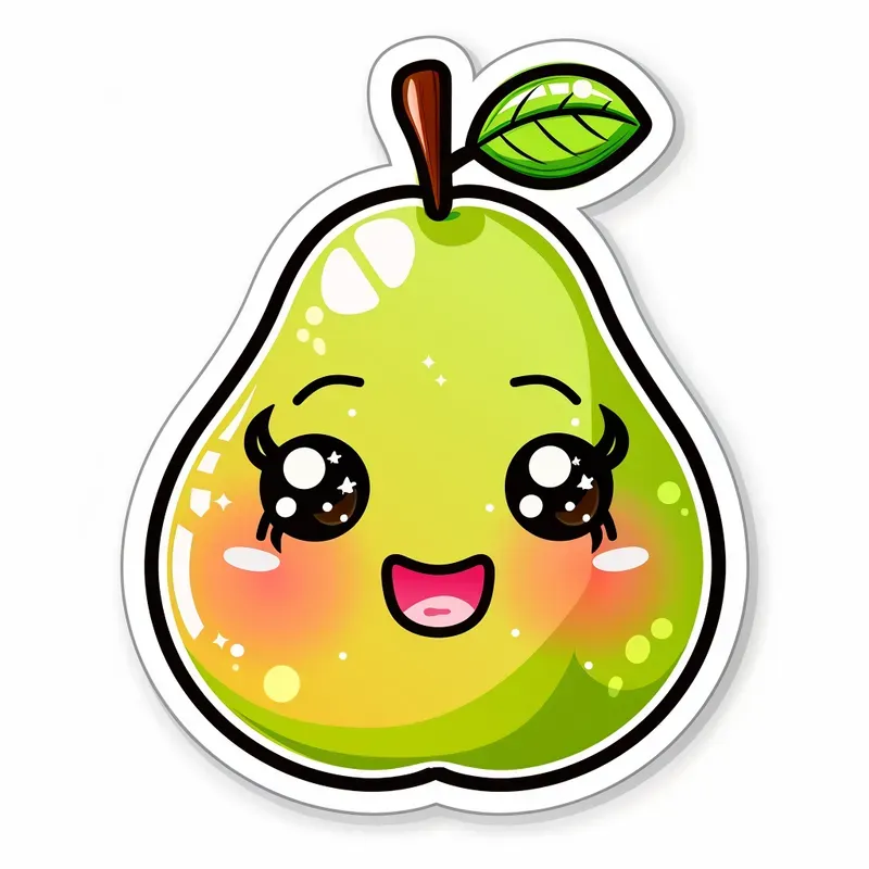 Kawaii Fruit Stickers