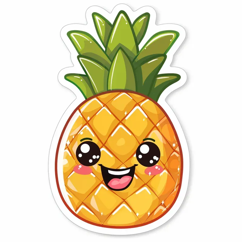 Kawaii Fruit Stickers
