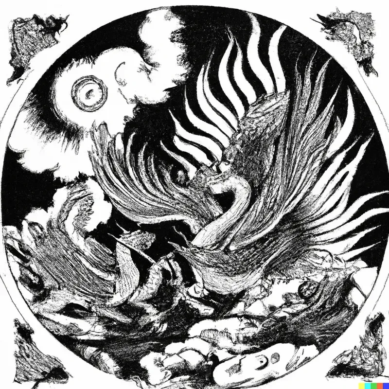Elaborate Chinese Woodblock-Style Prints