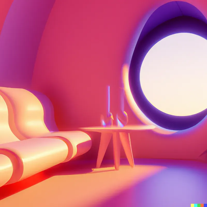 Dreamy Space Age Interior Design