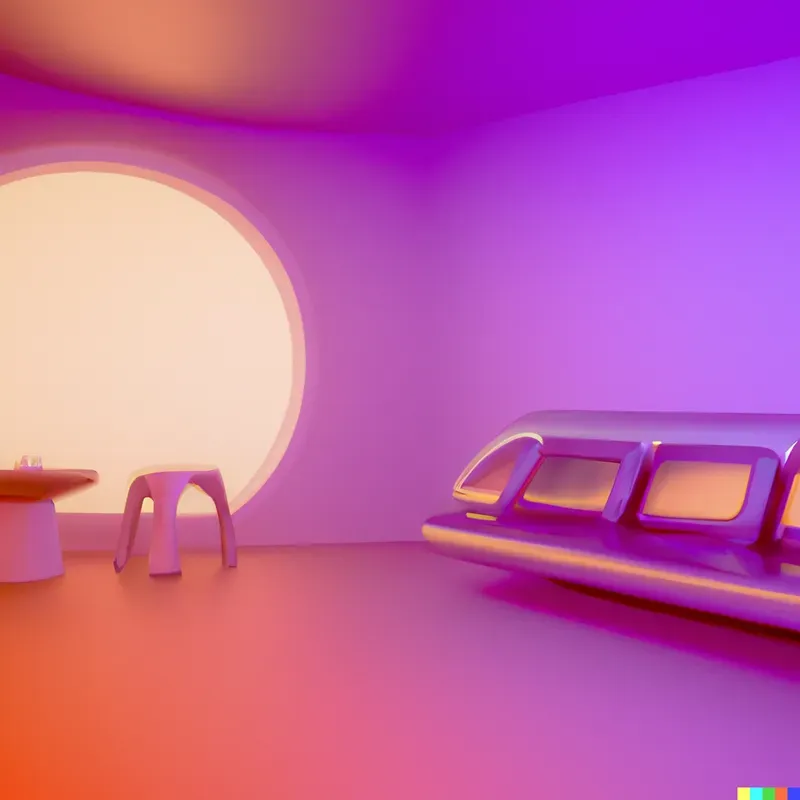 Dreamy Space Age Interior Design