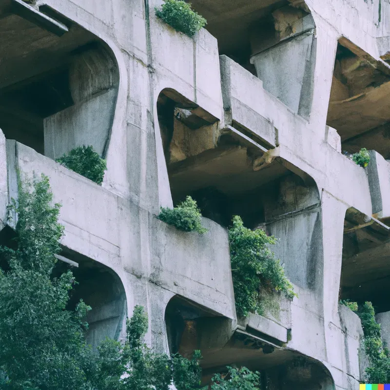 Eco-brutalist Dystopia