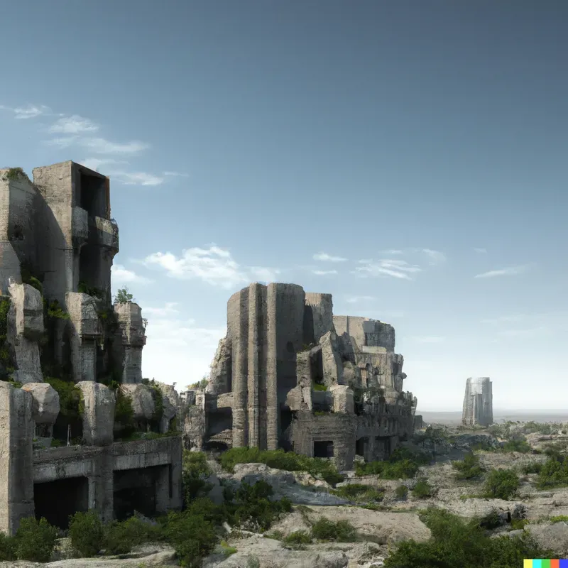 Eco-brutalist Dystopia