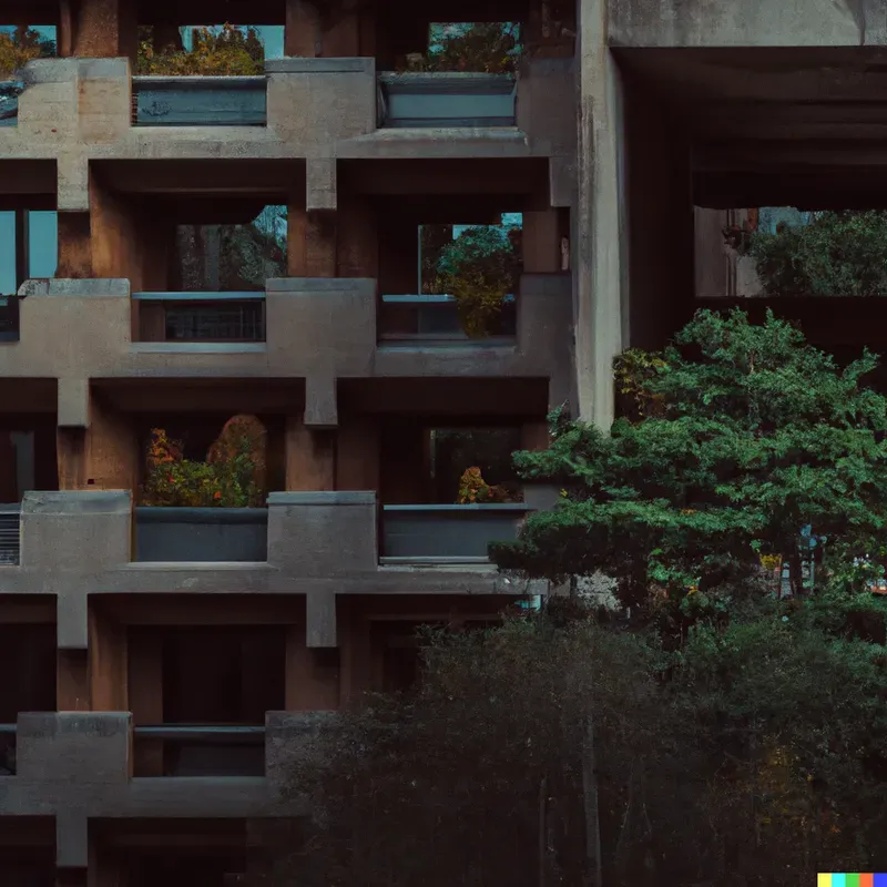 Eco-brutalist Dystopia