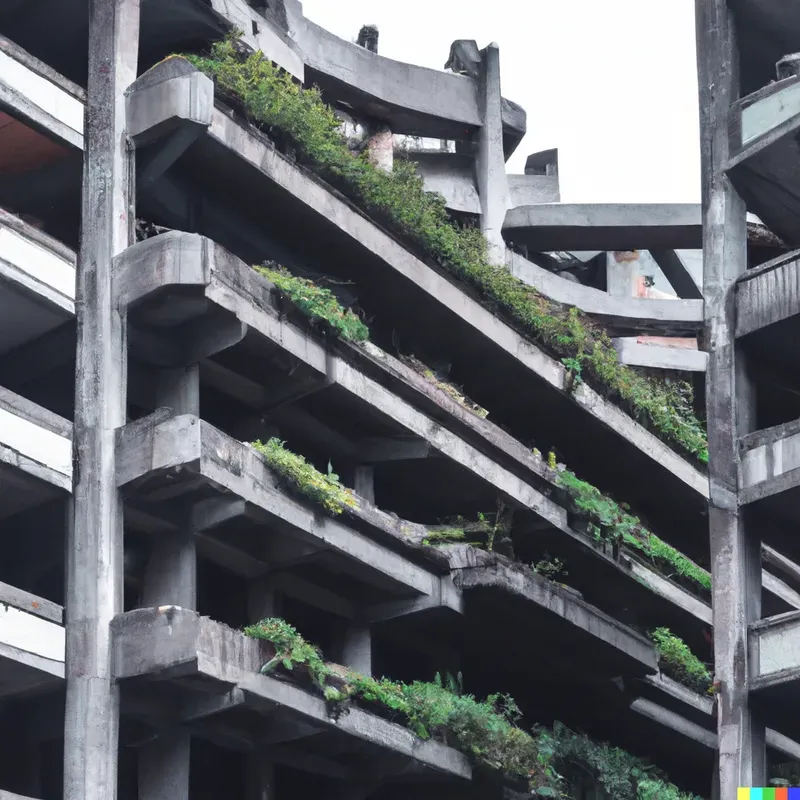 Eco-brutalist Dystopia