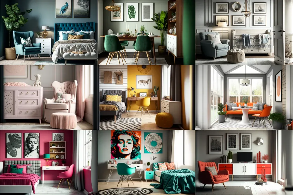 Retro-inspired Rooms