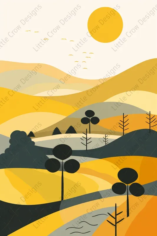 Graphic Landscape Posters