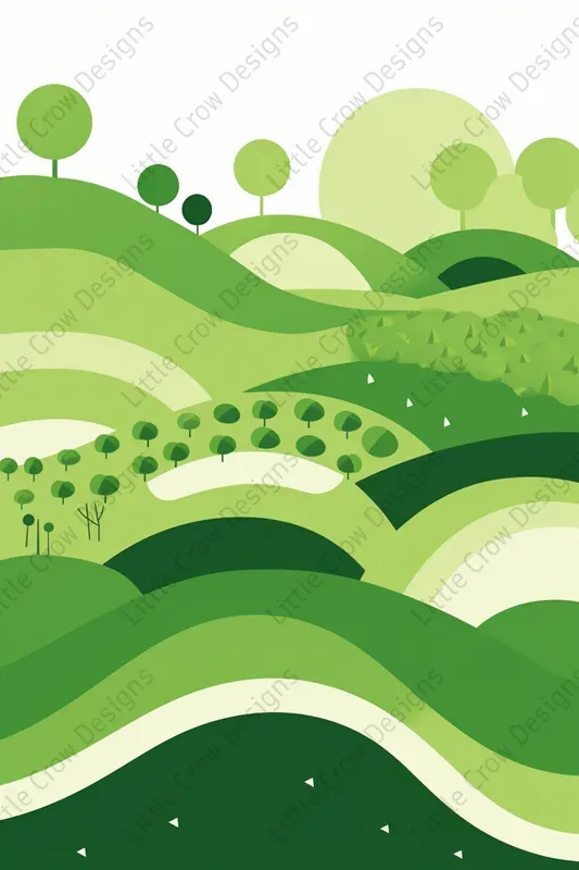 Graphic Landscape Posters