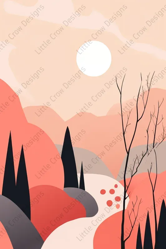 Graphic Landscape Posters