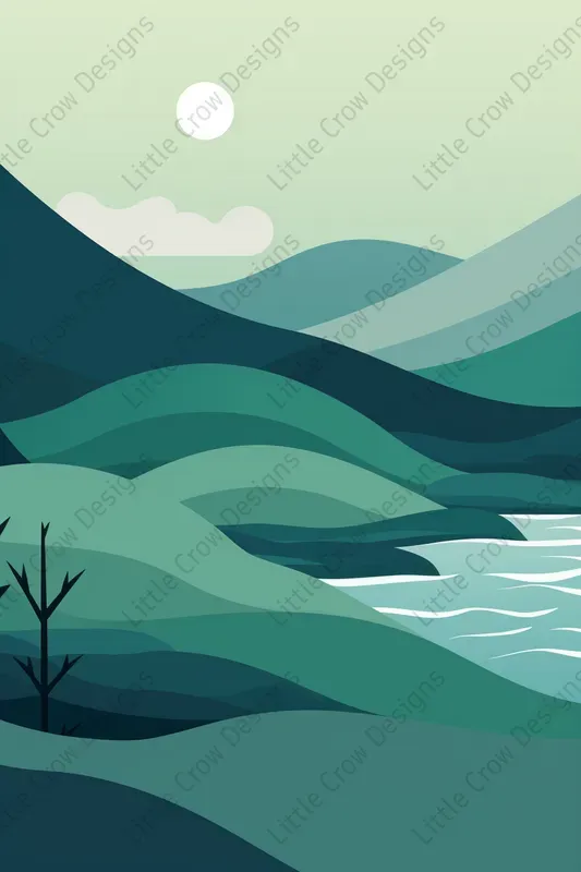 Graphic Landscape Posters