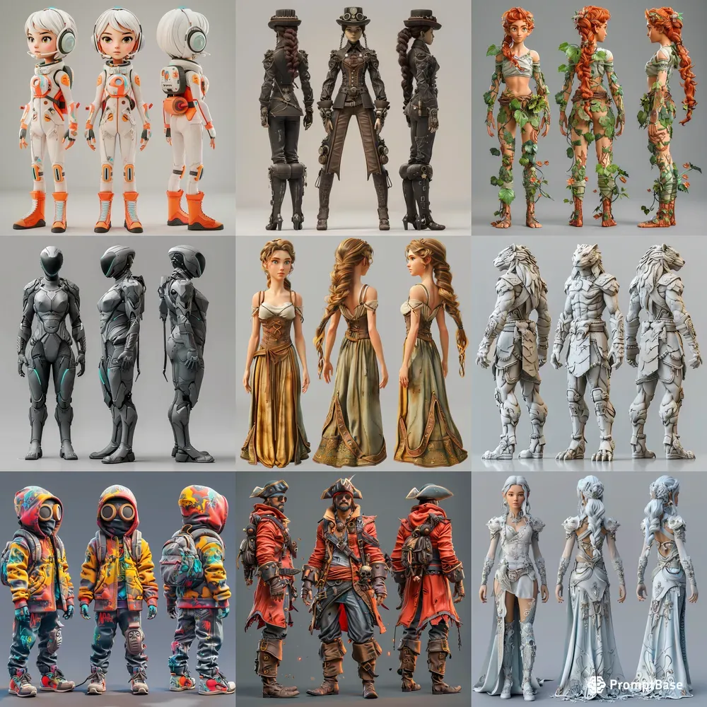 Exquisite 3D Character Sheet