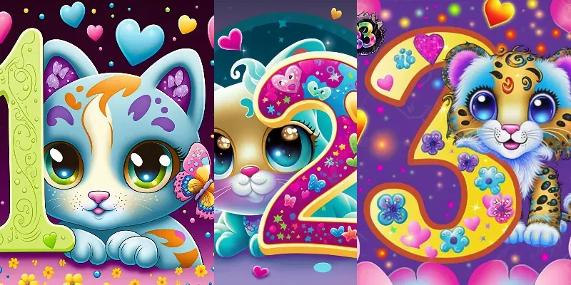 Kids Birthday Cards generated by undefined