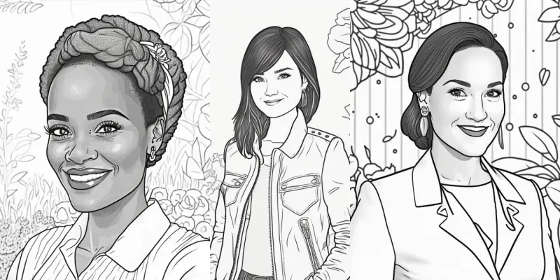 Coloring Pages With Women