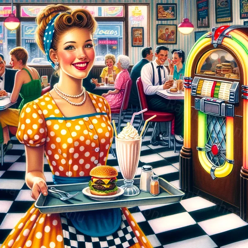 Hand Drawings 1950s Americanas
