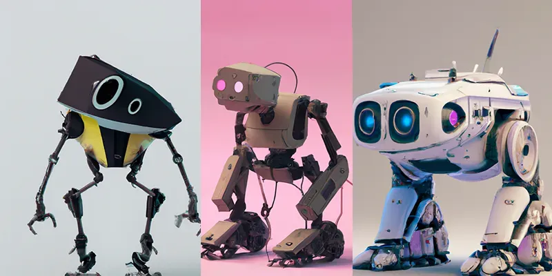 Unique Stylized Robot Generator generated by undefined