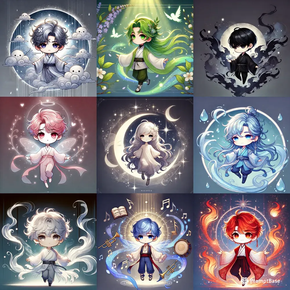 Elemental Character Chibi Art