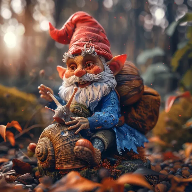 Whimsical Gnomes In Realistic Scenes