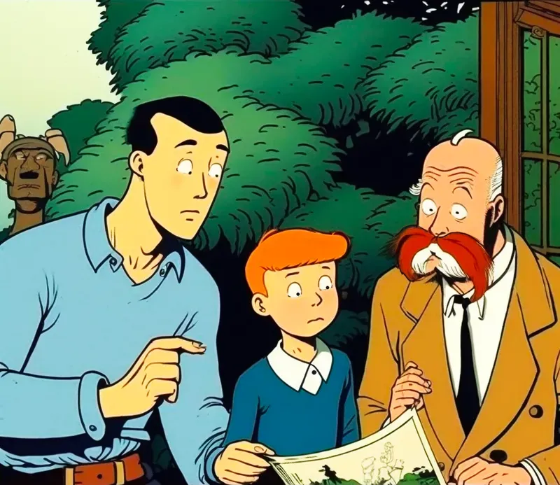 Tintin Characters Style Herge