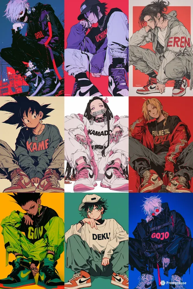 Streetwear Retro Futuristic Animes