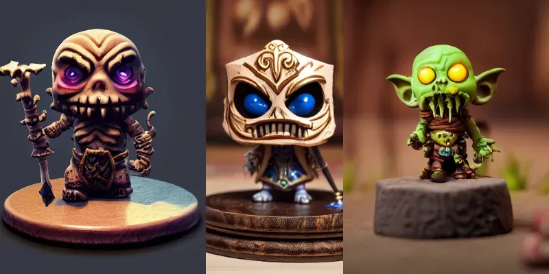 RPG Game Figurines generated by undefined