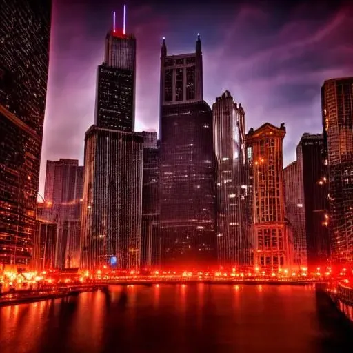 Cyber Punk City By Night
