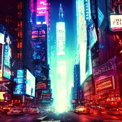 Cyber Punk City By Night