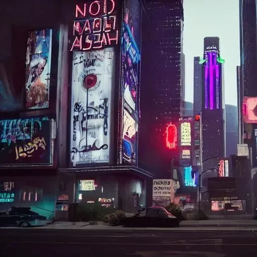 Cyber Punk City By Night