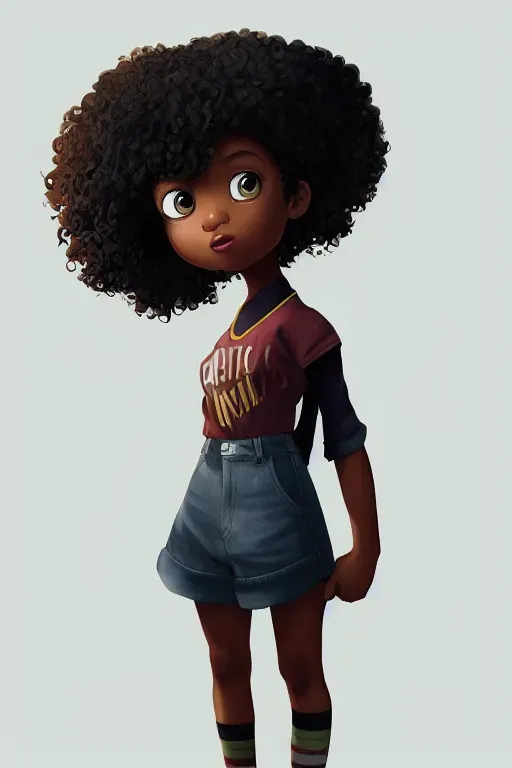 Cute African American Girl