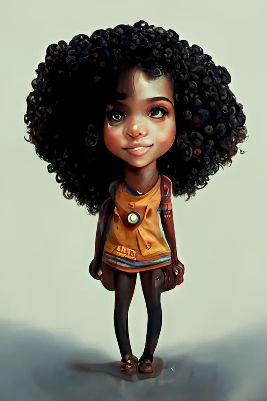 Cute African American Girl