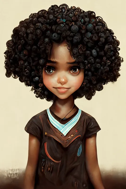 Cute African American Girl