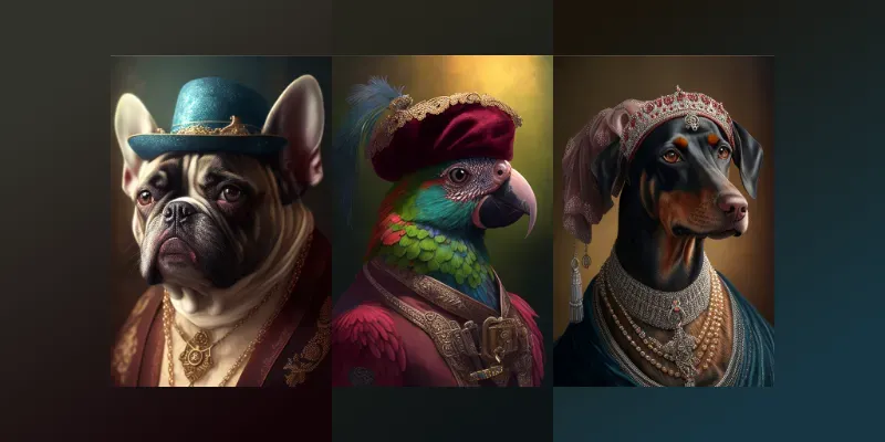 Victorian Pet Portraits generated by undefined