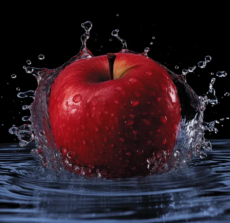 Advertisements Fruits Splashing Into Water